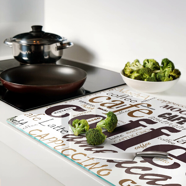 Snijplanken glas Koffie en koffiedranken