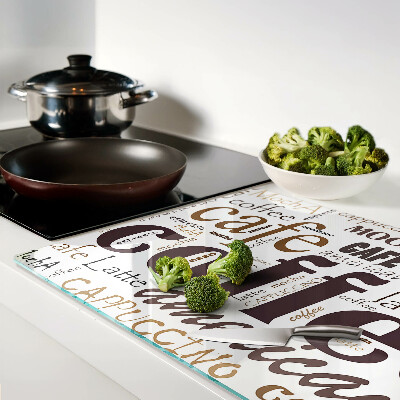 Snijplanken glas Koffie en koffiedranken