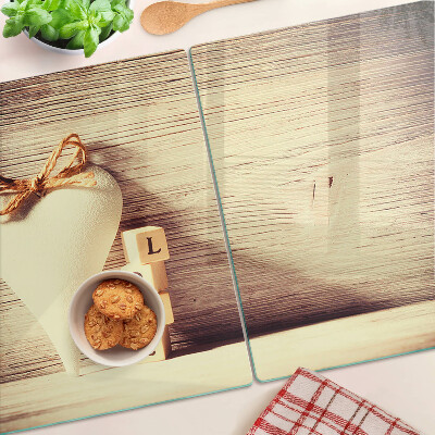 Snijplanken van glas Liefde en hart