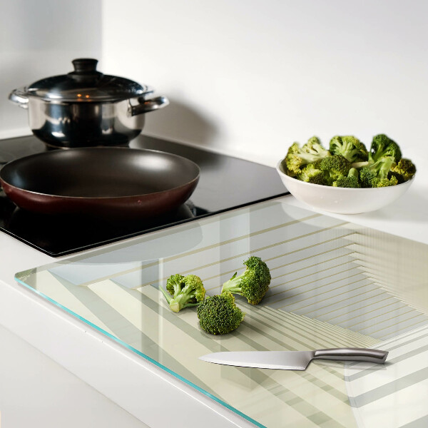 Snijplanken glas Architectonisch perspectief met een spiegeleffect