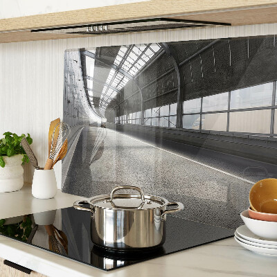 Snijplanken van glas Moderne architectuur en geometrie