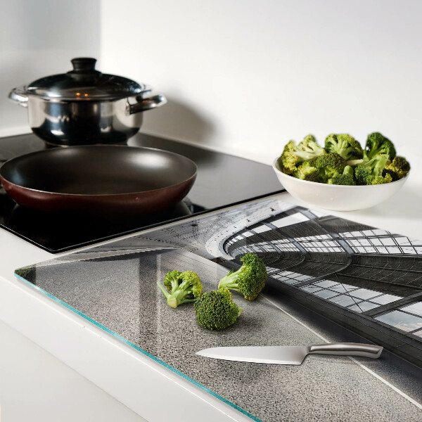 Snijplanken van glas Moderne architectuur en geometrie