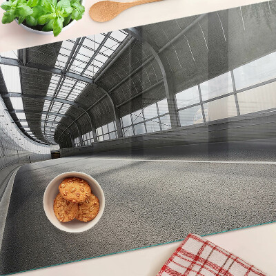 Snijplanken van glas Moderne architectuur en geometrie