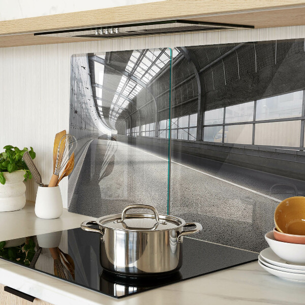 Snijplanken van glas Moderne architectuur en geometrie