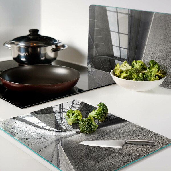 Snijplanken van glas Moderne architectuur en geometrie