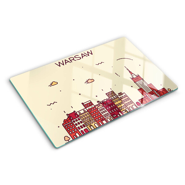 Glazen snijplanken De sloppenwijken van Warschau en het Paleis van Cultuur