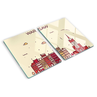 Glazen snijplanken De sloppenwijken van Warschau en het Paleis van Cultuur