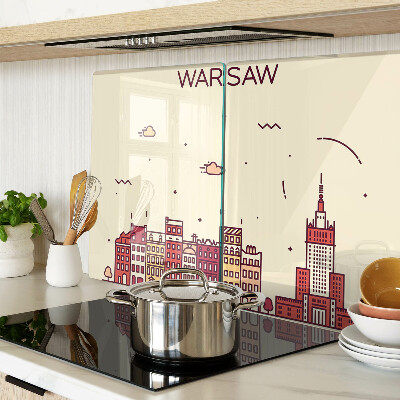 Glazen snijplanken De sloppenwijken van Warschau en het Paleis van Cultuur