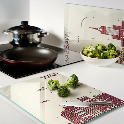 Glazen snijplanken De sloppenwijken van Warschau en het Paleis van Cultuur