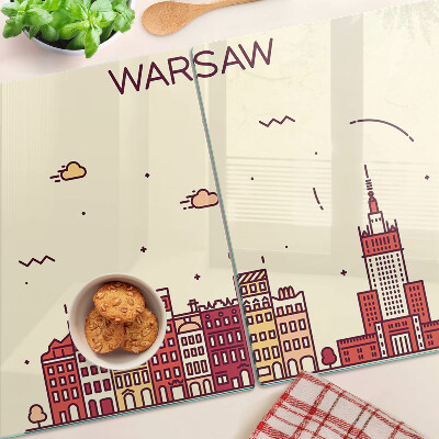 Glazen snijplanken De sloppenwijken van Warschau en het Paleis van Cultuur