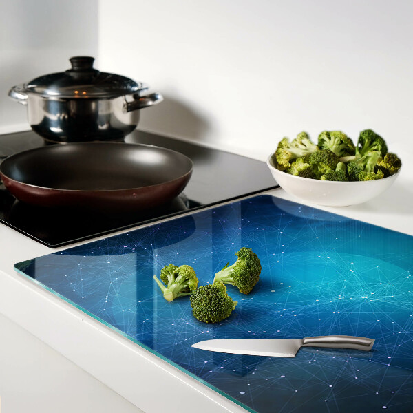 Snijplanken van glas Motief van geometrische lijnen en punten