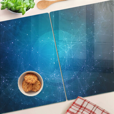 Snijplanken van glas Motief van geometrische lijnen en punten