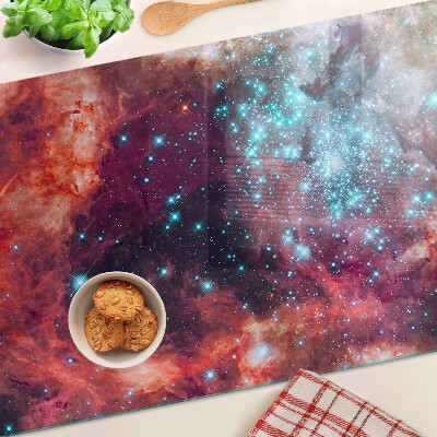 Snijplanken glas Kosmisch landschap met sterren