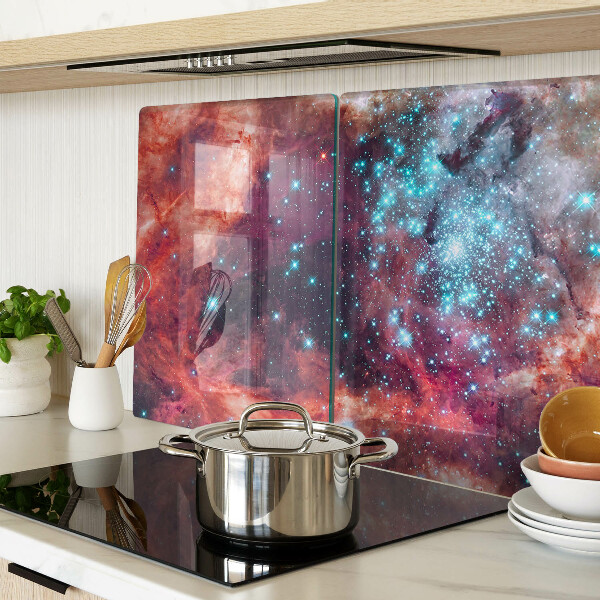 Snijplanken glas Kosmisch landschap met sterren