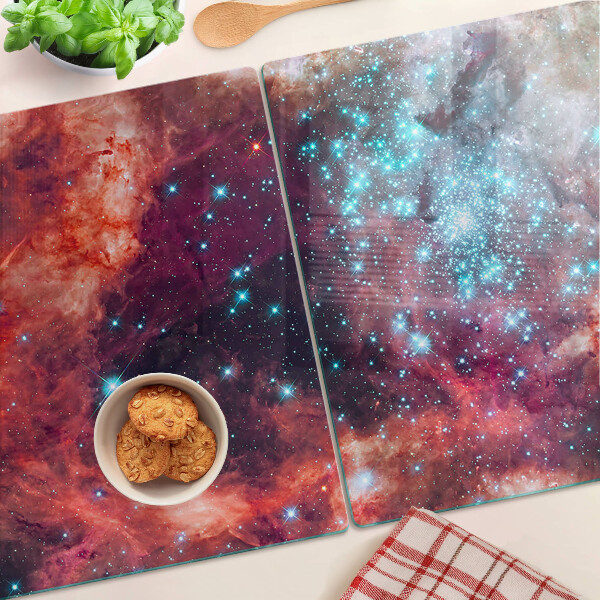 Snijplanken glas Kosmisch landschap met sterren