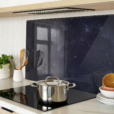 Glazen snijplanken Het kosmische universum met sterren