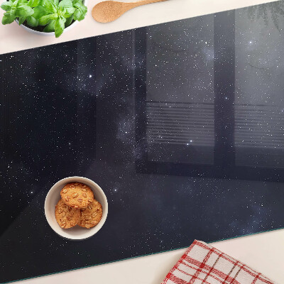 Glazen snijplanken Het kosmische universum met sterren