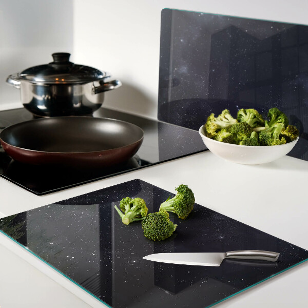 Glazen snijplanken Het kosmische universum met sterren