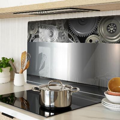 Snijplanken glas Mechanische tandwielen en metalen oppervlakken