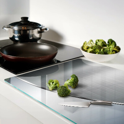 Glazen snijplanken Metaalglans met reflecties