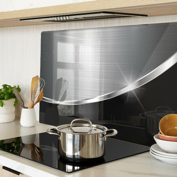 Snijplanken van glas Metaalglans met reflecties