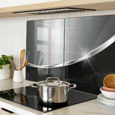 Snijplanken van glas Metaalglans met reflecties