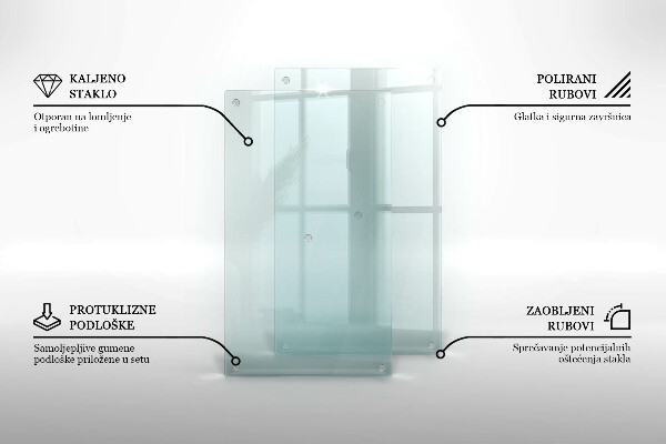 Snijplanken glas Transparant dubbel