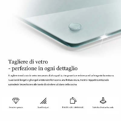 Snijplanken van glas Transparant rechthoekig