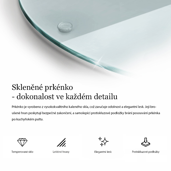 Glazen snijplanken Transparante ronde 