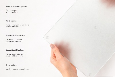 Snijplank van glas Ronde halftransparante