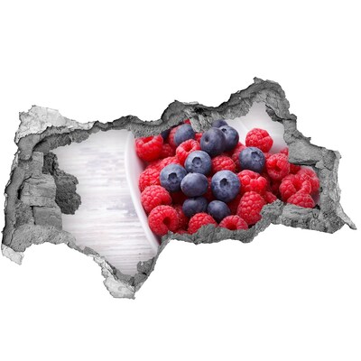 3D sticker gat in stenen muur Fruitparadijs