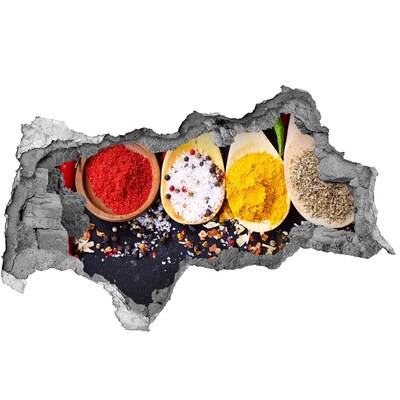 3D sticker gat in stenen muur Specerijenparadijs