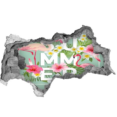 3D muursticker gescheurde muur Zomerdromen