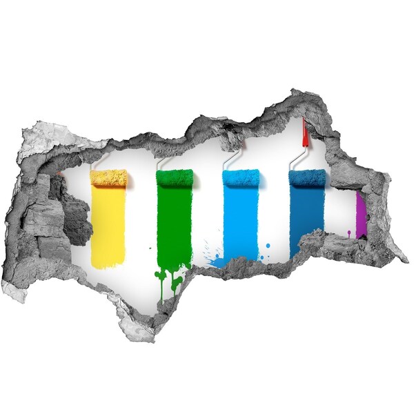 Zelfklevende 3D wandsticker illusie Schilderen in een nieuwe stijl