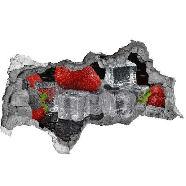 Zelfklevende 3D wandsticker illusie Fruitige frisheid in een zomerse stijl