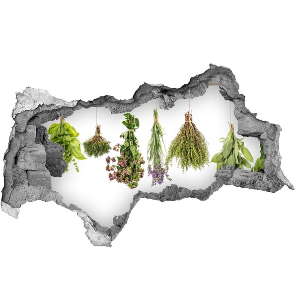 Wandsticker 3D doorkijk Kruidenhoekje in de keuken