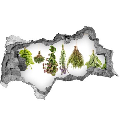 Wandsticker 3D doorkijk Kruidenhoekje in de keuken