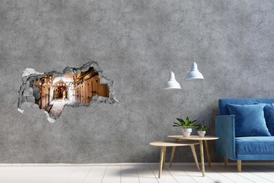 3D muursticker gescheurde muur De charme van de oude bazaar
