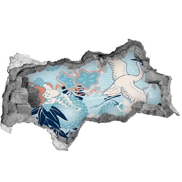 Wandsticker 3D doorkijk De onderwaterwereld van koralen