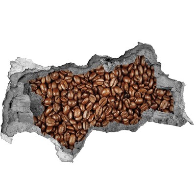 Wandsticker 3D doorkijk Koffie bij een klein, onopvallend tentje.