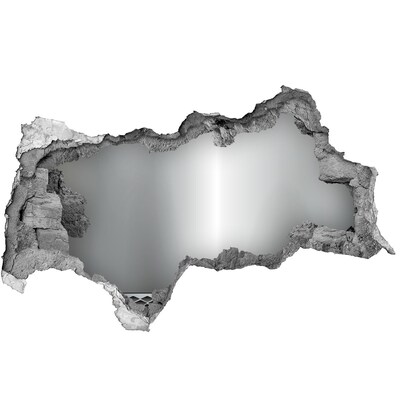 3D muursticker gescheurde muur Gebroken spiegelwand