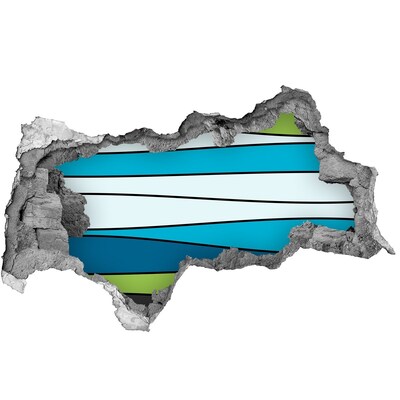 3D muursticker gescheurde muur Abstracte binnenkant van de muur