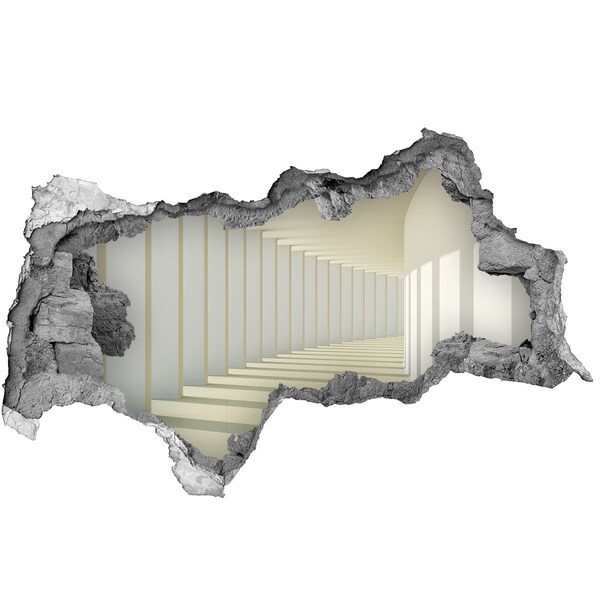 Wandsticker 3D doorkijk De illusie van oneindige ruimte