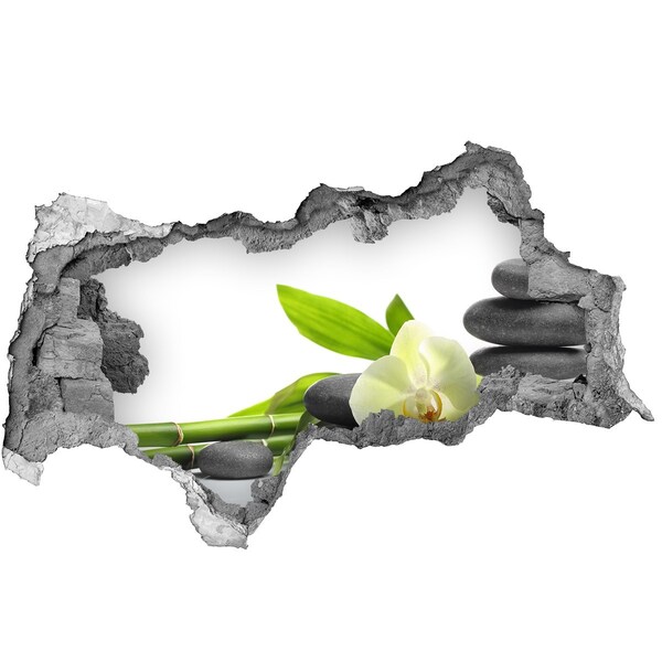 Zelfklevende 3D wandsticker illusie Ontspannende spa-hoek