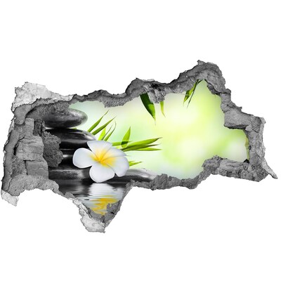 Wandsticker 3D doorkijk Een oase van rust in de natuur