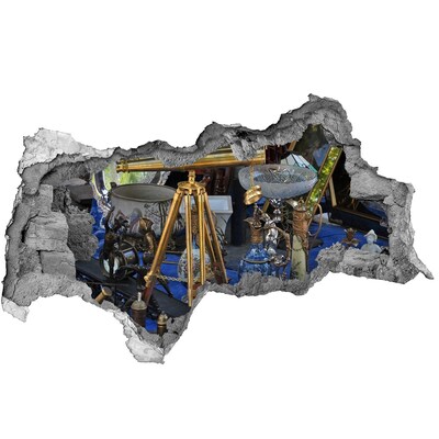 Wandsticker 3D doorkijk Antiek in een mysterieuze winkel