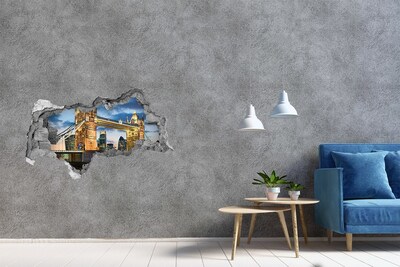 Wandsticker 3D doorkijk Tower Bridge in Londen