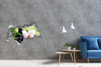 3D muursticker gescheurde muur Ontspan in de spa.