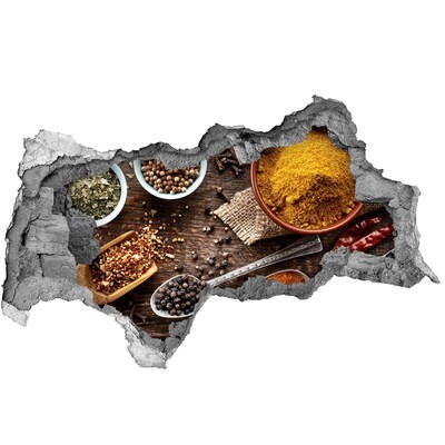 3D sticker gat in stenen muur Keukenspecerijen