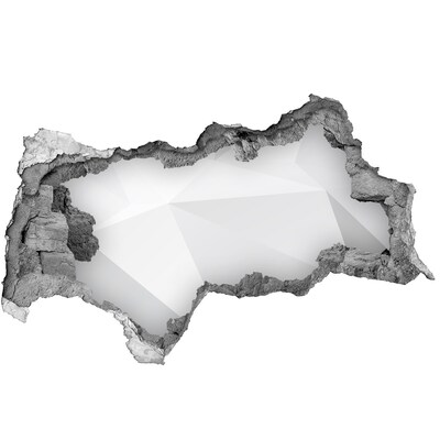 3D muursticker gescheurde muur Gebroken muur met lichtreflectie